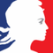 Marianne sur un drapeau bleu blanc rouge symbole de la répubique française