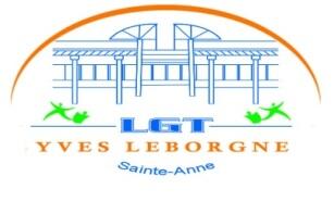 Dessin au trait représentant la façade du lycée Yves Leborgne